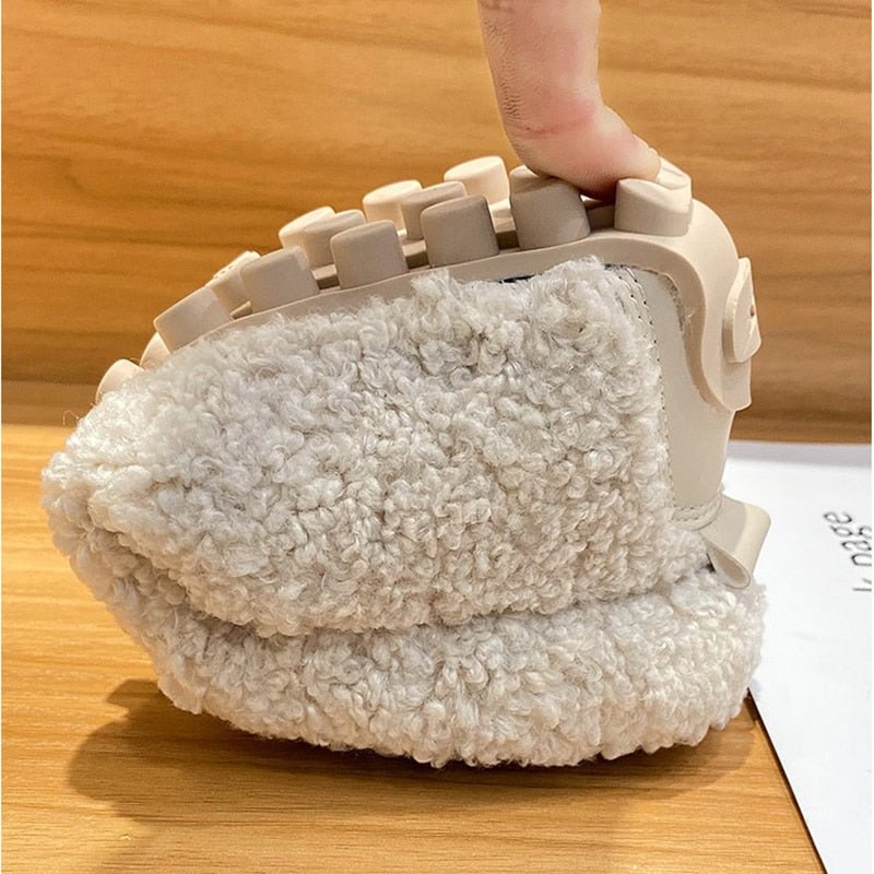 Arielle Plush Moccasins With Non-Slip Sole | BELIVITE