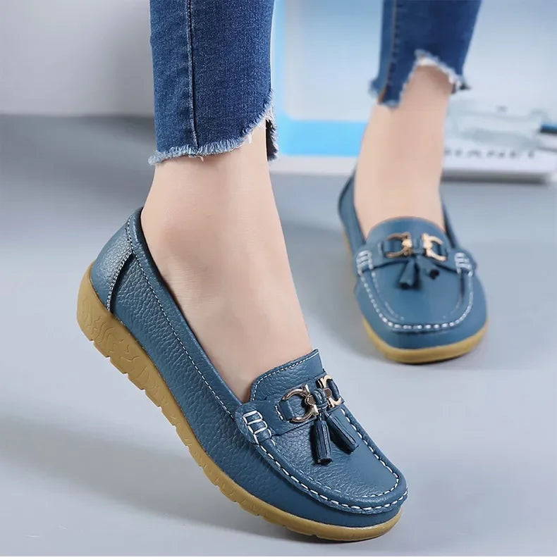 Orthopedic Leather Moccasin | BELIVITE