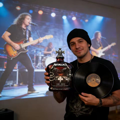 Metallica 45th Anniversary 1981-2026 Whiskey Bottle