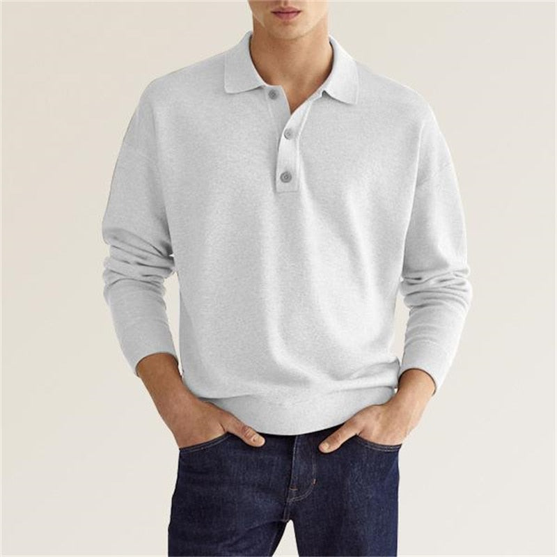 Men's Long-Sleeve Field Polo Shirt | BELIVITE
