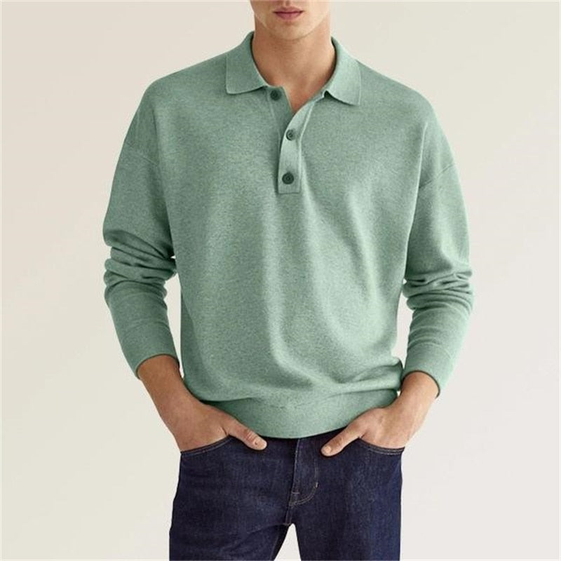 Men's Long-Sleeve Field Polo Shirt | BELIVITE