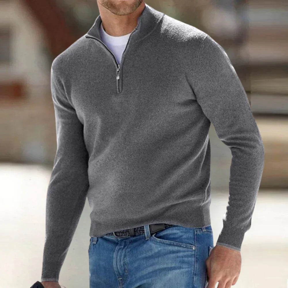 BELIVITE | Santous Zip-Up Sweater
