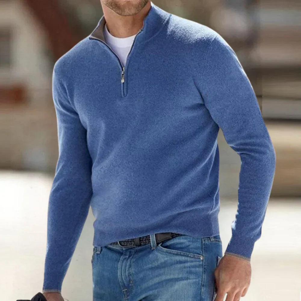 BELIVITE- Santous Zip-Up Sweater