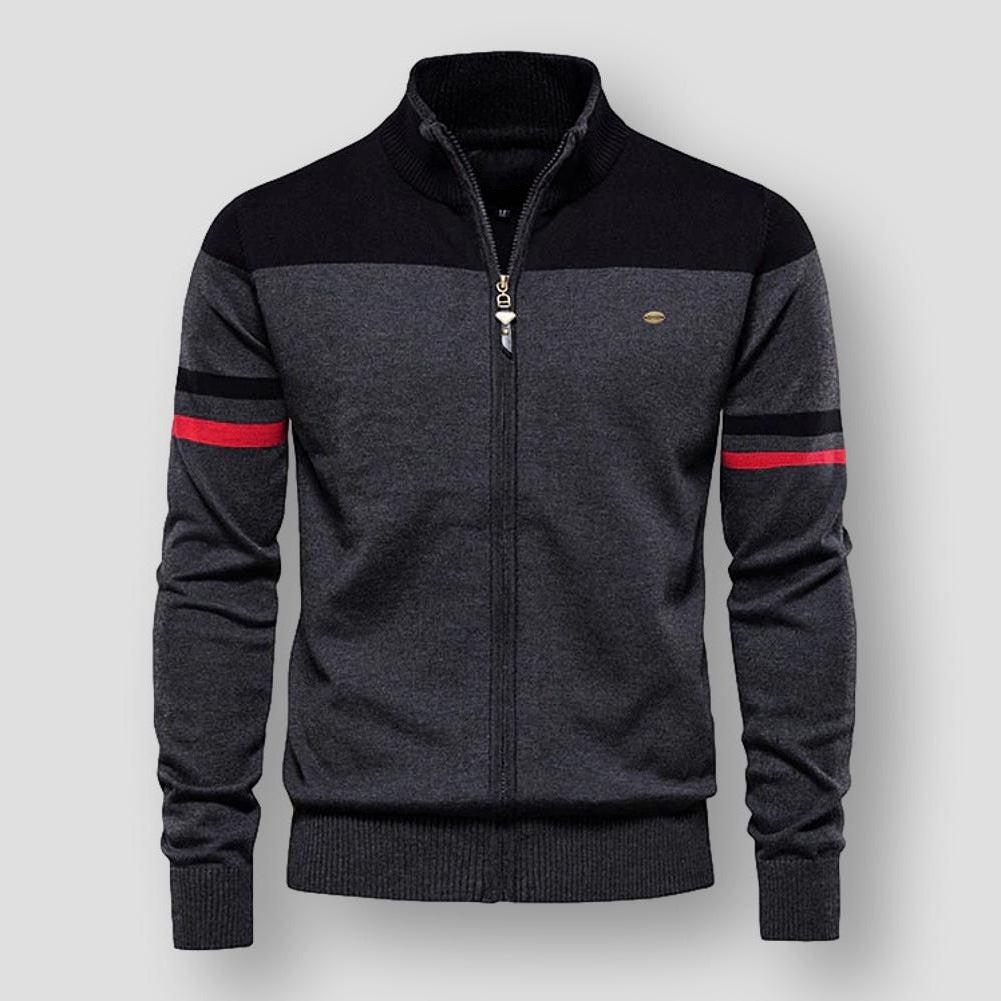 Atlas Retro Striped Bomber Jacket | BELIVITE