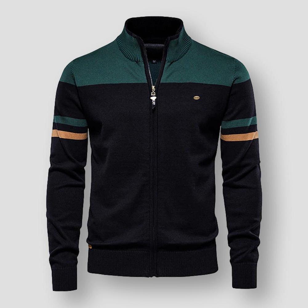 Atlas Retro Striped Bomber Jacket | BELIVITE