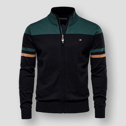 Atlas Retro Striped Bomber Jacket | BELIVITE
