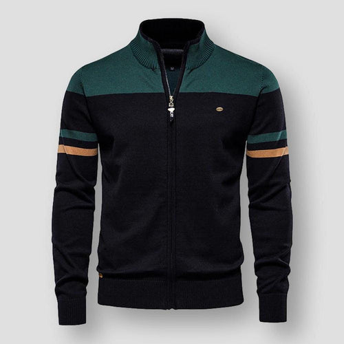 Atlas Retro Striped Bomber Jacket | BELIVITE