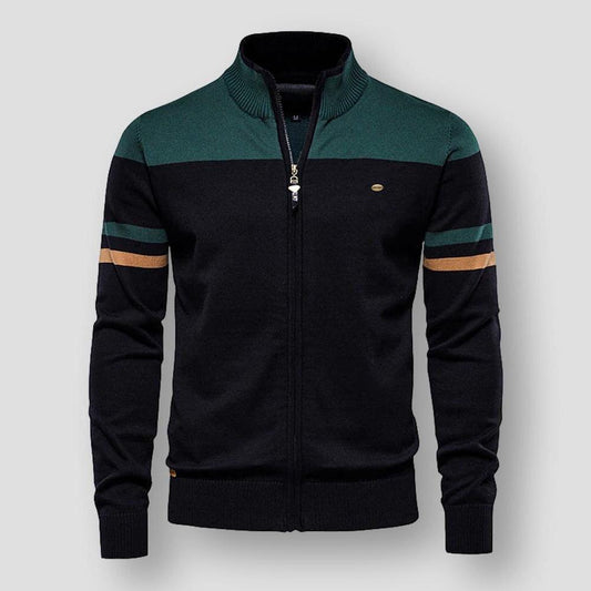 Atlas Retro Striped Bomber Jacket | BELIVITE