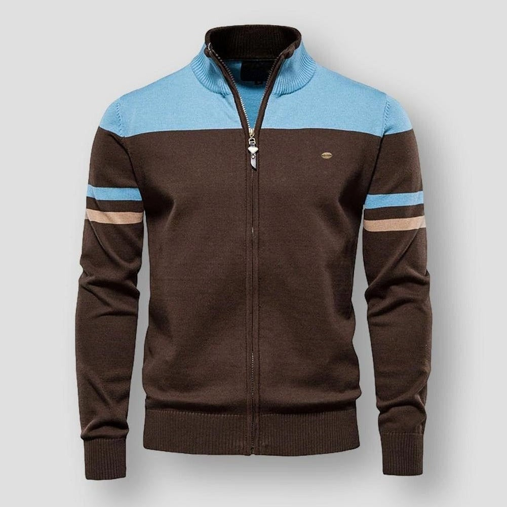 Atlas Retro Striped Bomber Jacket | BELIVITE