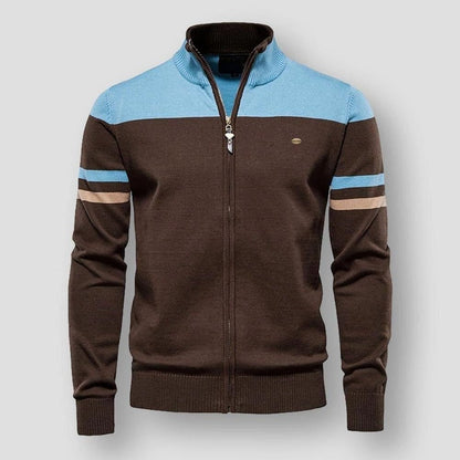 Atlas Retro Striped Bomber Jacket | BELIVITE