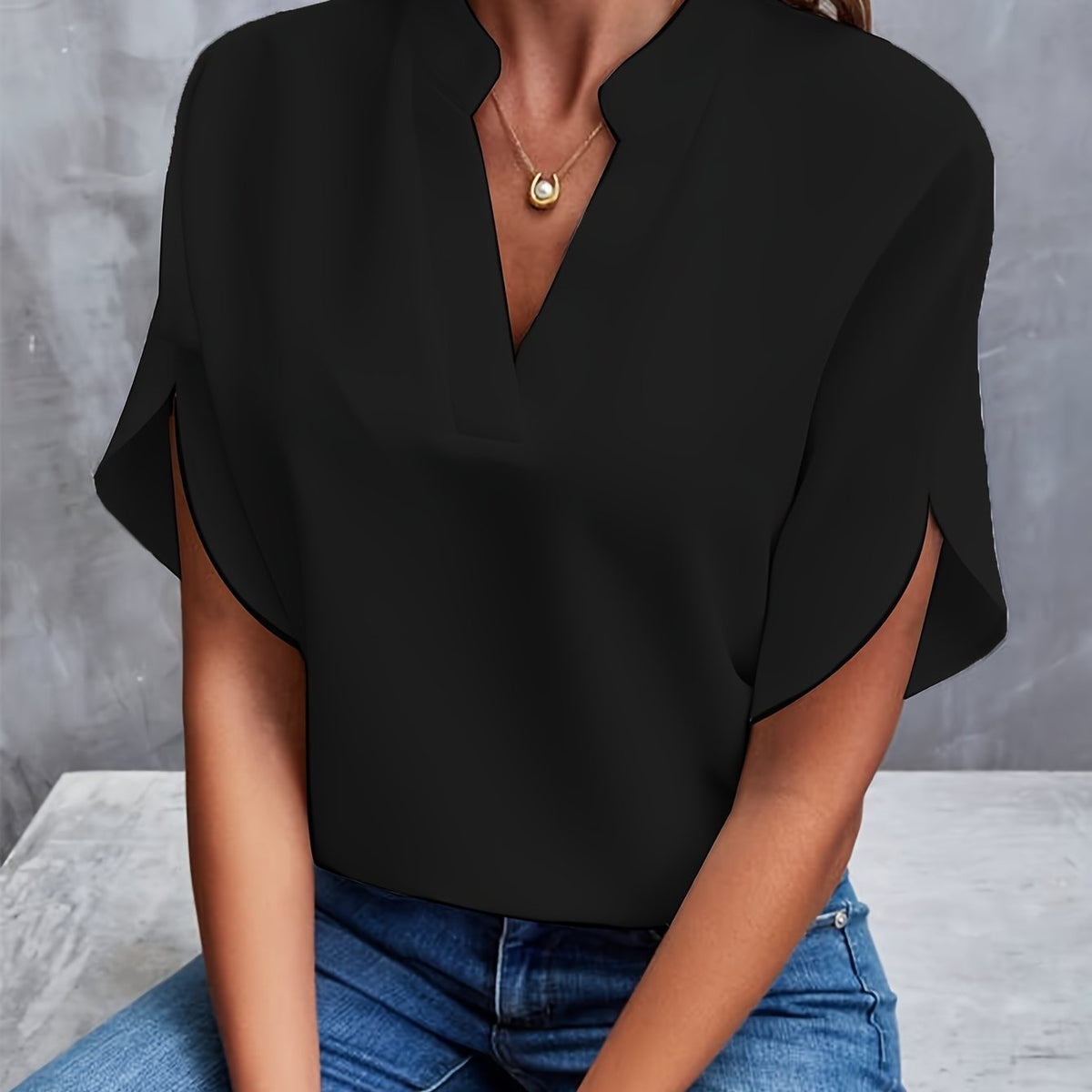 Blouse with wide sleeves Beth | BELIVITE