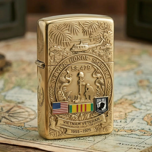 ValorFlame - Encendedor de Edición Limitada Conmemorativo para Veteranos de Vietnam 🇺🇸