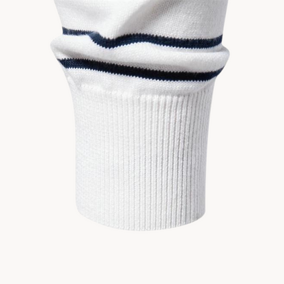 Atlantic Stripe Cotton Sweater | BELIVITE