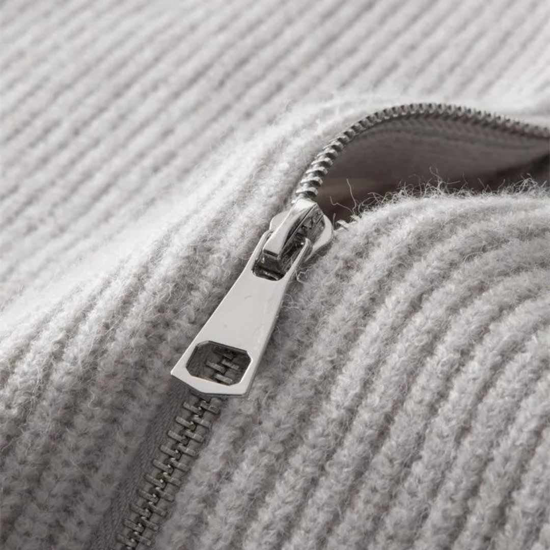 Colton Cashmere Zip Sweater | BELIVITE