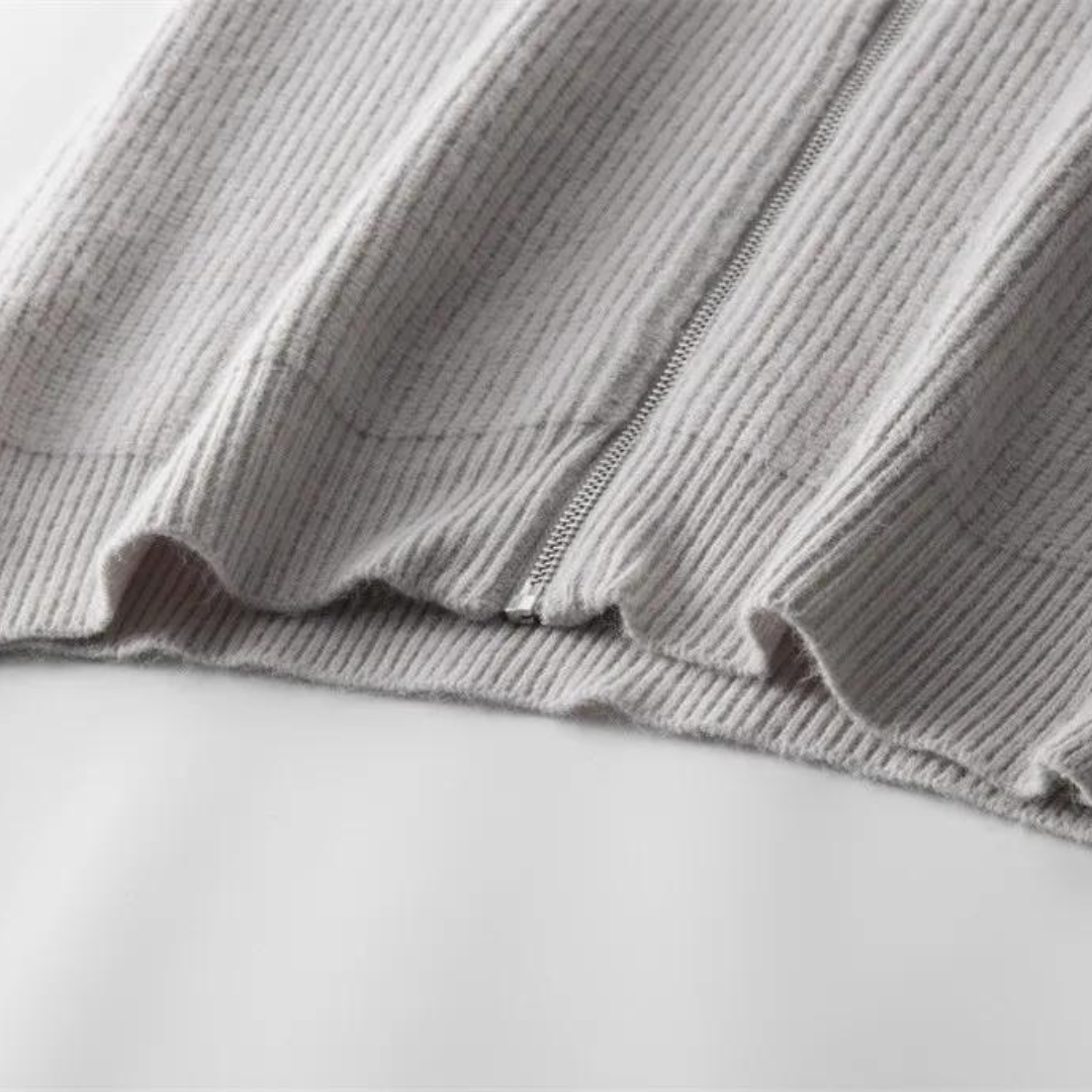 Colton Cashmere Zip Sweater | BELIVITE