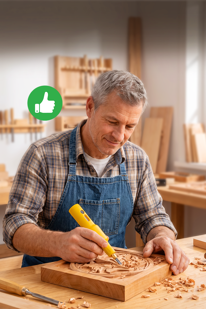 PowerSculpt – Professional Cordless Electric Wood Carving Tool Kit