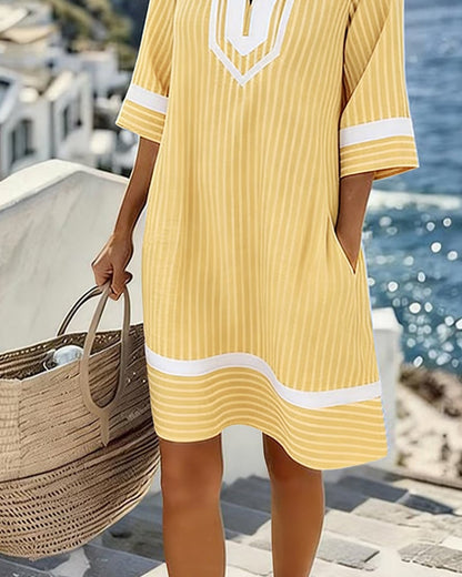 UrbanStripe - Pocket Dress For Everyday Summer Shift