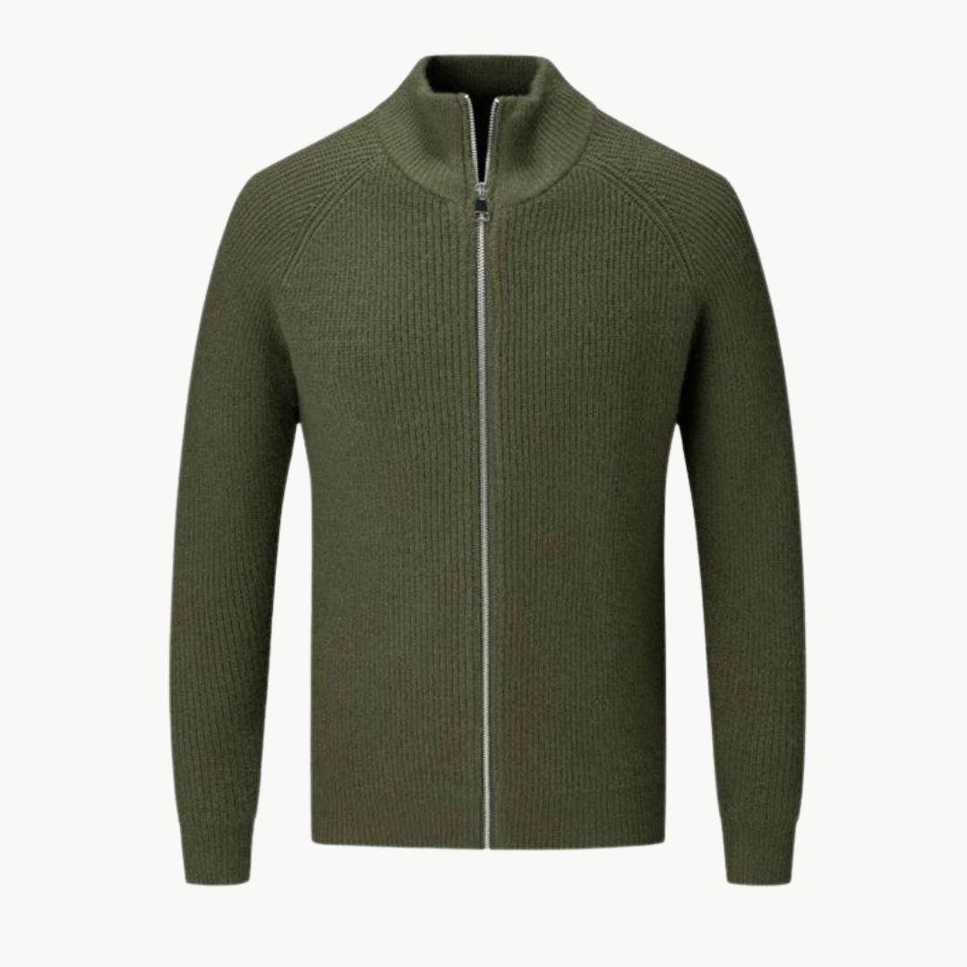 Colton Cashmere Zip Sweater | BELIVITE