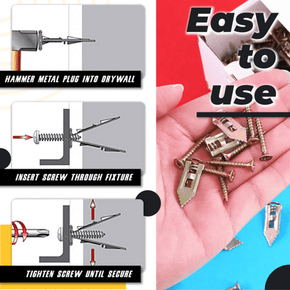 WallViper - Drywall Anchors & Screws Kit