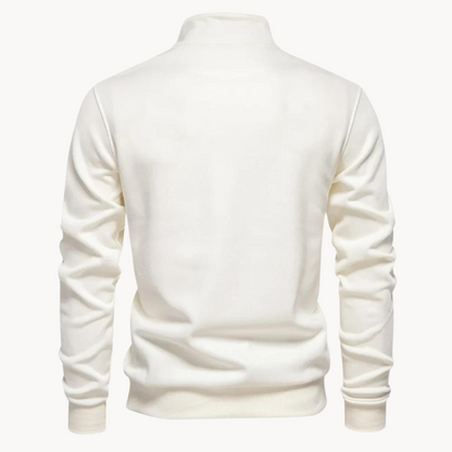 Lennox Mock Neck Zip Sweater | BELIVITE