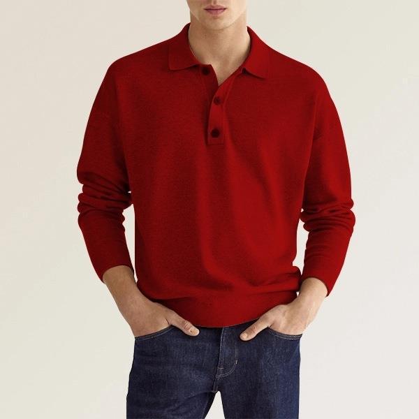 Men's Long-Sleeve Field Polo Shirt | BELIVITE
