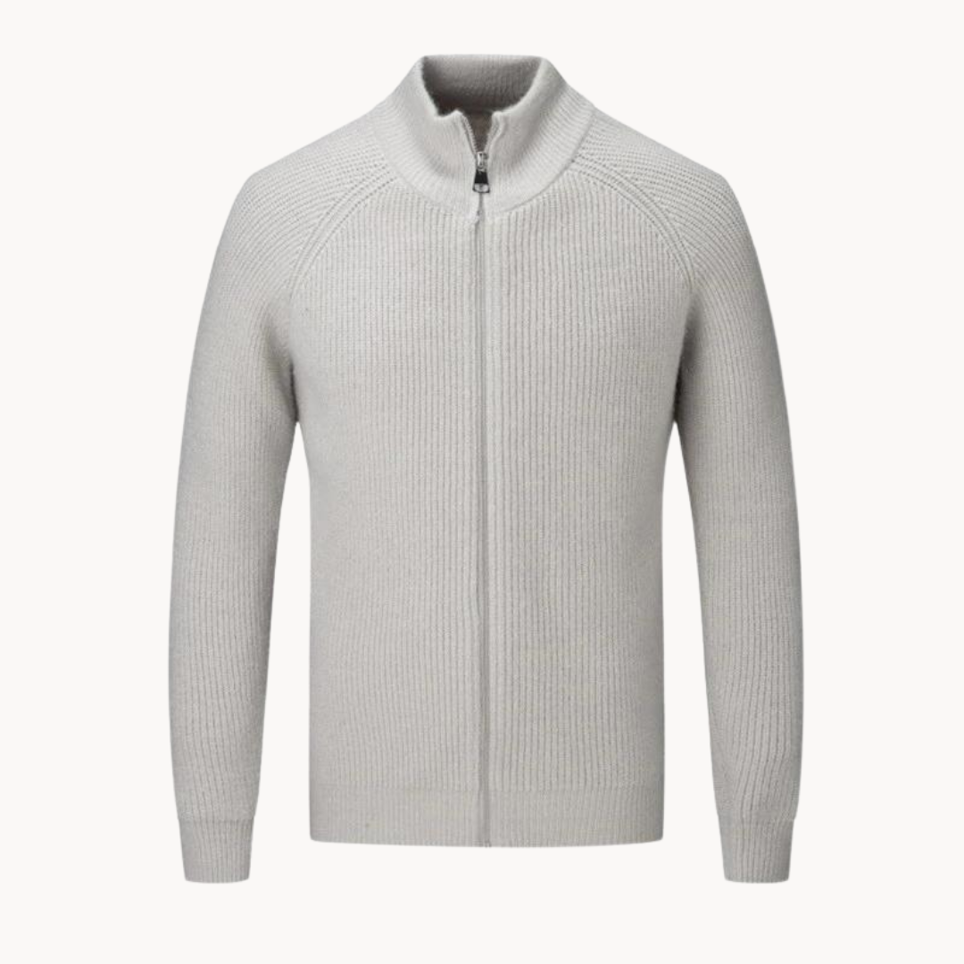 Colton Cashmere Zip Sweater | BELIVITE