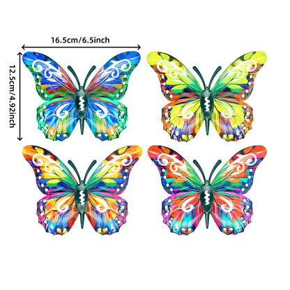 FlutterGlow – Metal Butterfly Wall Art