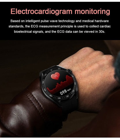 🔥HW Painless Blood Glucose ALL DAY Monitoring Smart Bluetooth Watch