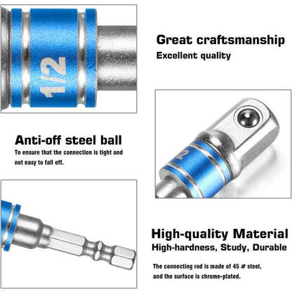 HexFlex - Universal Drill Adapter Set – Effortless Torque, Maximum Control