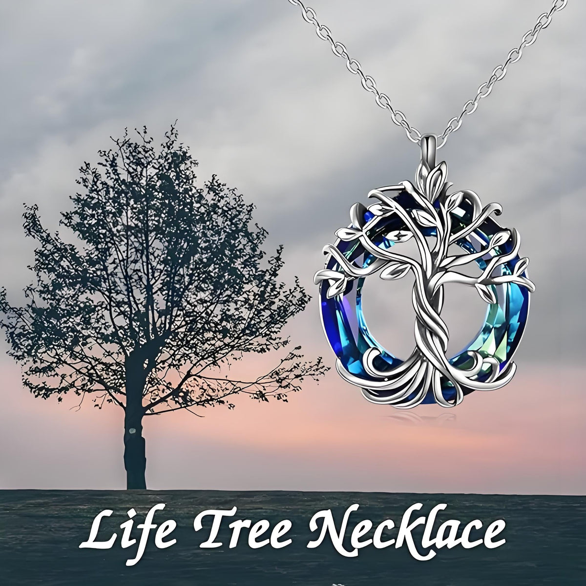 CelestiaTree – Elegant Mother’s Day Crystal Necklace
