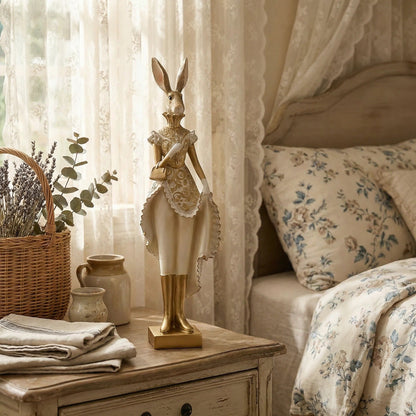RoyalWhisk – Gold Trim Rabbit Figurine