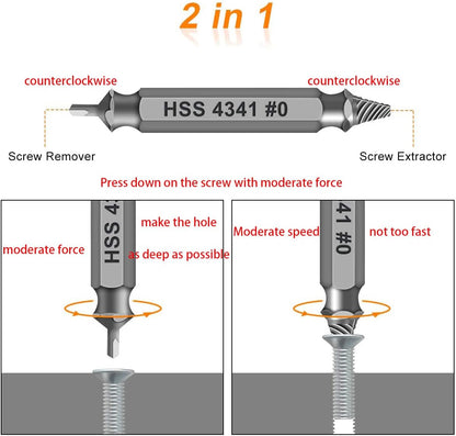 FixGrip – Stripped Screw Remover 6PCS Extractor Set