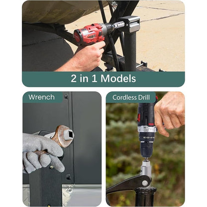 TowCore – Electric Drill Trailer Jack Tool