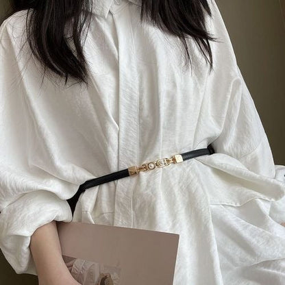 BellaWaist – Pearl Buckle Fashion Belt for Women