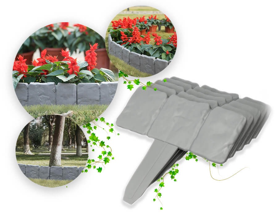 StoneFlex – Imitation Stone Garden Fence Border