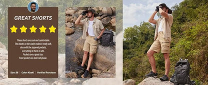 RuggedFlex – Multi-Pocket Cargo Shorts