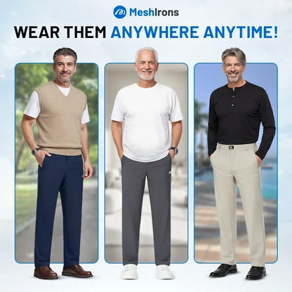 BELIVITE™ MeshIrons - Men’s Breathable Mesh Panel Casual Pants