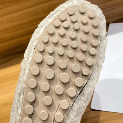 Arielle Plush Moccasins With Non-Slip Sole | BELIVITE
