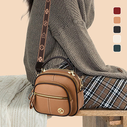FlexiLuxe – Multi-Compartment PU Leather Handbag