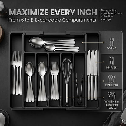 FlexiSort – Expandable Drawer Organizer