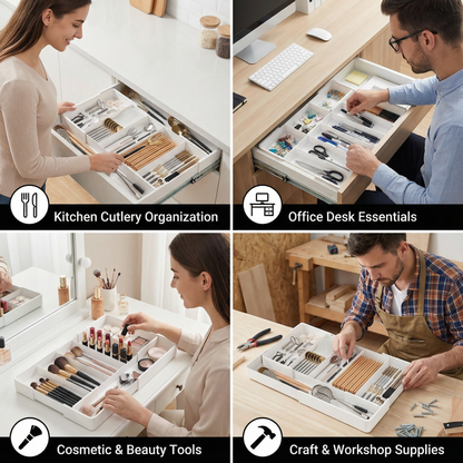TidyNest – Adjustable Drawer Organizer